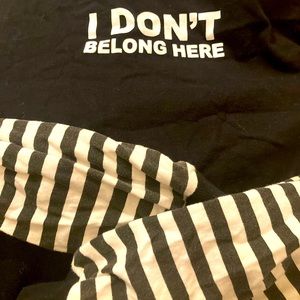 Worn twice four years ago never worn again. Black shirt dress for hottopic.